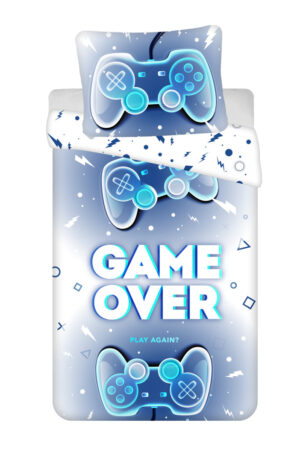 Gamer Game Over ágyneműhuzat 140×200cm, 70×90 cm