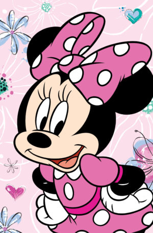 Disney Minnie Flowers mikroflanel takaró 100x150cm