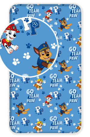 Mancs Őrjárat Go Team gumis lepedő 90x200 cm