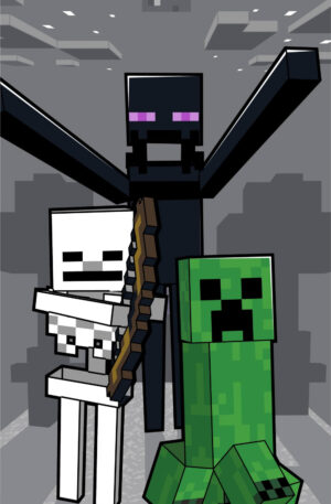 Minecraft fürdőlepedő, strand törölköző Mob Attack 70*140cm