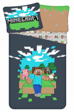 Minecraft Pixel Paradise ágyneműhuzat 140×200cm, 70×90 cm