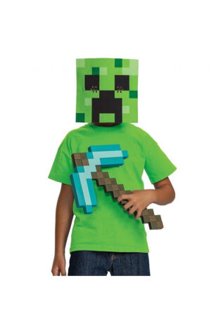 Minecraft Green csákány és maszk szett