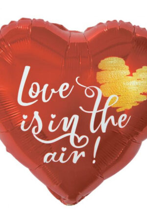Szerelem Love Is In The Air fólia lufi 37 cm