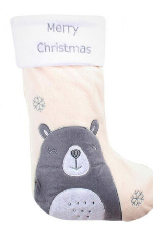 Karácsonyi Bear kandalló zokni, csizma 42 cm