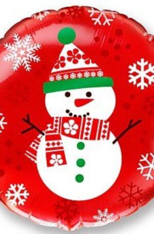 Karácsonyi Snowman fólia lufi 46 cm (WP)