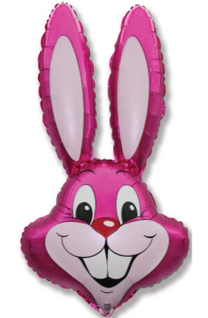 Rózsaszín Nyuszifej Pink fólia lufi 90 cm