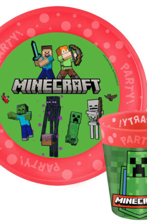 Minecraft Party micro prémium műanyag szett