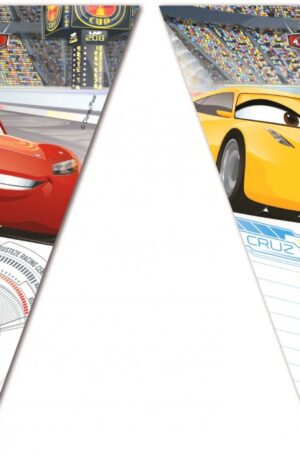 Disney Verdák Arena Race zászlófüzér 2,3 m