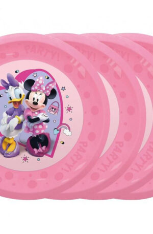 Disney Minnie Junior micro prémium műanyag lapostányér 4 db-os szett 21 cm