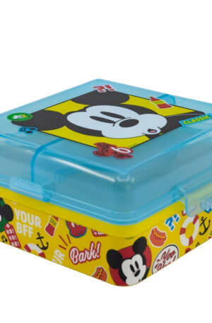 Disney Mickey Fun-Tastic több rekeszes uzsonnás doboz, szendvicsdoboz