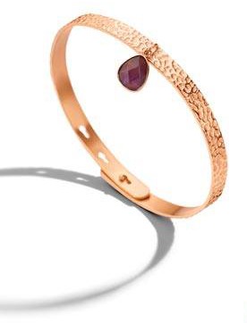 Victoria Lila köves rose gold színű állítható karkötő