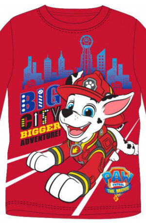 Mancs Őrjárat Big City Red gyerek hosszú póló, felső 3 év / 98 cm