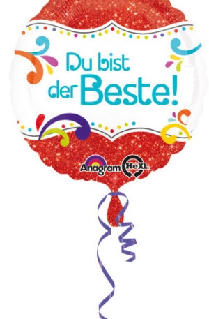 Du-bist-der-Beste-folia-lufi-43-cm