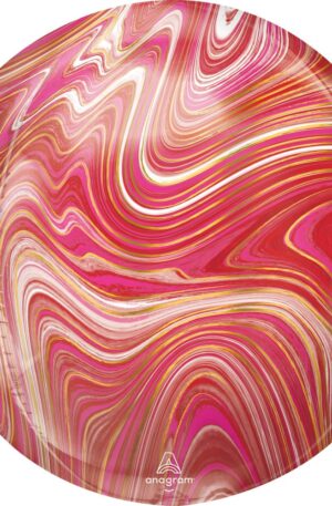 Colorful-Red-Pink-gomb-folia-lufi-40-cm
