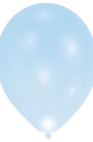 Világító LED Blue léggömb, lufi 5 db-os 11 inch (27,5 cm)