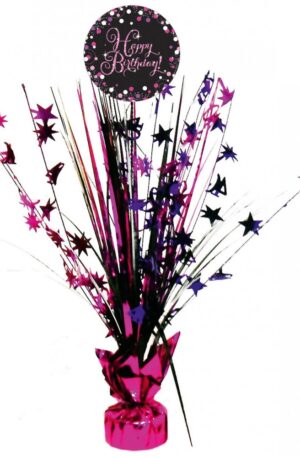 Happy Birthday Pink asztaldísz 45,7 cm