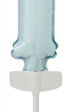 Kék Pastel 1-es szám fólia lufi tortára 13 cm
