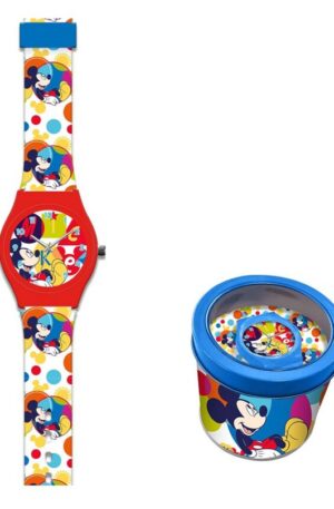 Disney Mickey Bubble analóg karóra fém dobozban