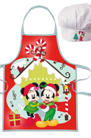 Disney Minnie and Mickey Karácsonyi gyerek kötény 2 darabos szett