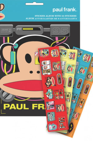 Paul Frank Monkey matricás album 50 db matricával