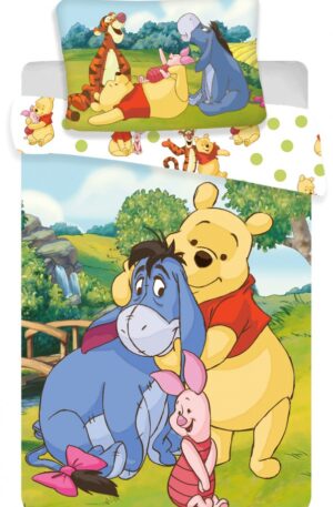 Disney Micimackó Hundred Acre Wood gyerek, ovis ágyneműhuzat 100×135 cm, 40×60 cm