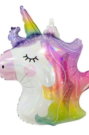 Unikornis Head fólia lufi 60 cm