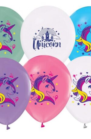 Unikornis Spell léggömb, lufi 5 db-os 12 inch (30cm)