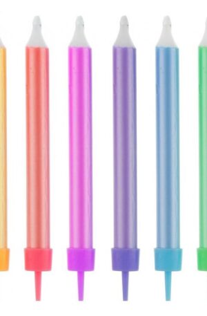 Színes Jumbo Colourful tortagyertya, gyertya szett 12 db-os