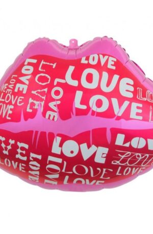 Szerelem Lips fólia lufi 62 cm