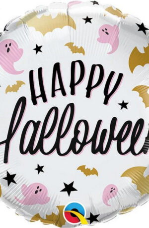 Happy Halloween Bats, Ghosts fólia lufi 46 cm