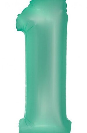 Menta 1-es Mint Mat szám fólia lufi 76 cm