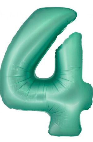 Menta 4-es Mint Mat szám fólia lufi 76 cm