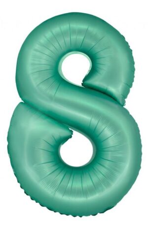 Menta 8-as Mint Mat szám fólia lufi 76 cm