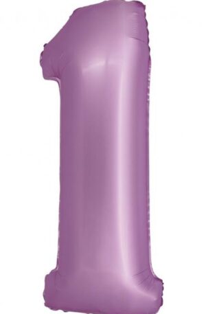 Levendula 1-es Lavender Mat szám fólia lufi 76 cm