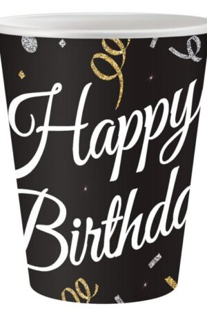Happy Birthday B&C papír pohár 6 db-os 250 ml