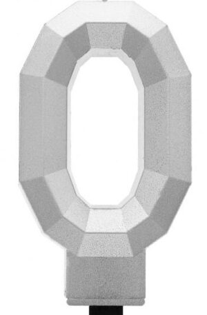 Ezüst 0-ás Diamond Metallic számgyertya, tortagyertya
