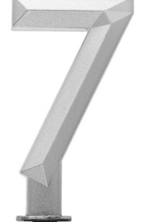 Ezüst 7-es Diamond Metallic számgyertya, tortagyertya