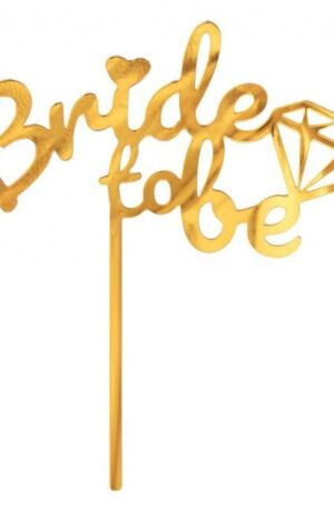 Lánybúcsú Bride to be torta dekoráció 16x15cm