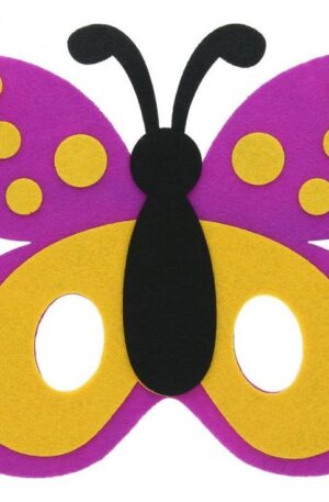 Pillangó Butterfly filc maszk 18 cm