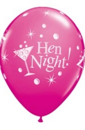 Lánybúcsú Hen Night léggömb, lufi 6 db-os 12 inch (30cm)
