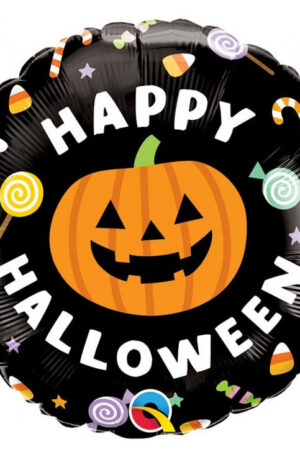 Happy Halloween Candies fólia lufi 46 cm