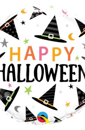 Happy Halloween Hat fólia lufi 46 cm
