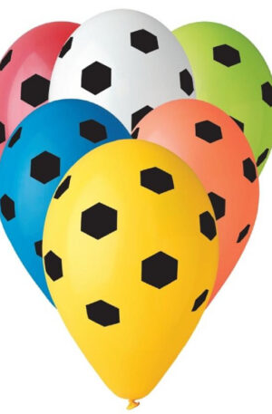 Focis Soccer léggömb, lufi 5 db-os 12 inch (30 cm)