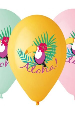 Toucan Aloha, Tukán léggömb, lufi 5 db-os 13 inch (33 cm)