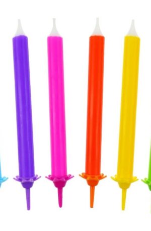 Szivárvány Rainbow tortagyertya, gyertya szett 12 db-os