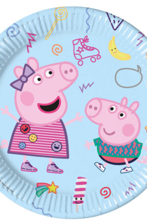 Peppa malac Messy Play papírtányér 8 db-os 23 cm FSC