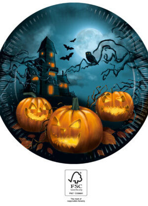 Halloween Sensations papírtányér 8 db-os 23 cm FSC