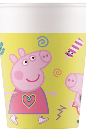 Peppa malac Messy Play papír pohár 8 db-os 200 ml FSC