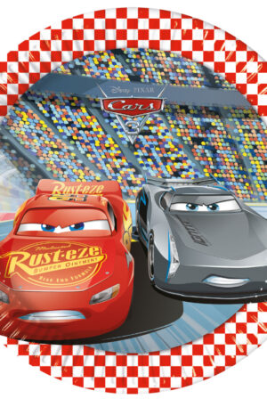Disney Verdák Arena Race papírtányér 8 db-os 20 cm FSC