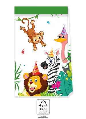 Dzsungel Balloons papírzacskó 4 db-os FSC